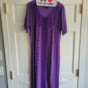 Ladies short sleeve long Indian/Bohemian style dress